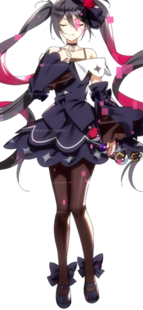 Diseño de Black Miku en Battle! (Hatsune Miku).