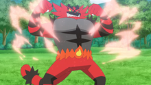 Incineroar de Littencantada usando Corpulencia.