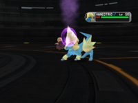 Meteorobola de tipo (?) en Pokémon XD: Tempestad oscura.