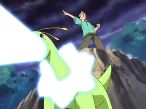Meganium usando rayo solar.