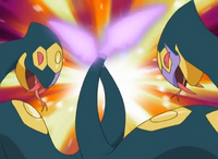 Seviper usando cola venenosa.