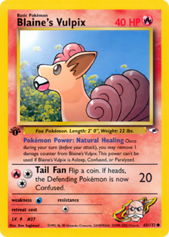 Carta de Blaine's Vulpix