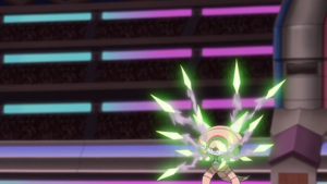 Chesnaught de Alain usando Misil Aguja/Pin Misil.
