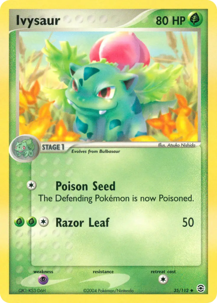 Ivysaur (FireRed & LeafGreen TCG) - WikiDex, la enciclopedia Pokémon
