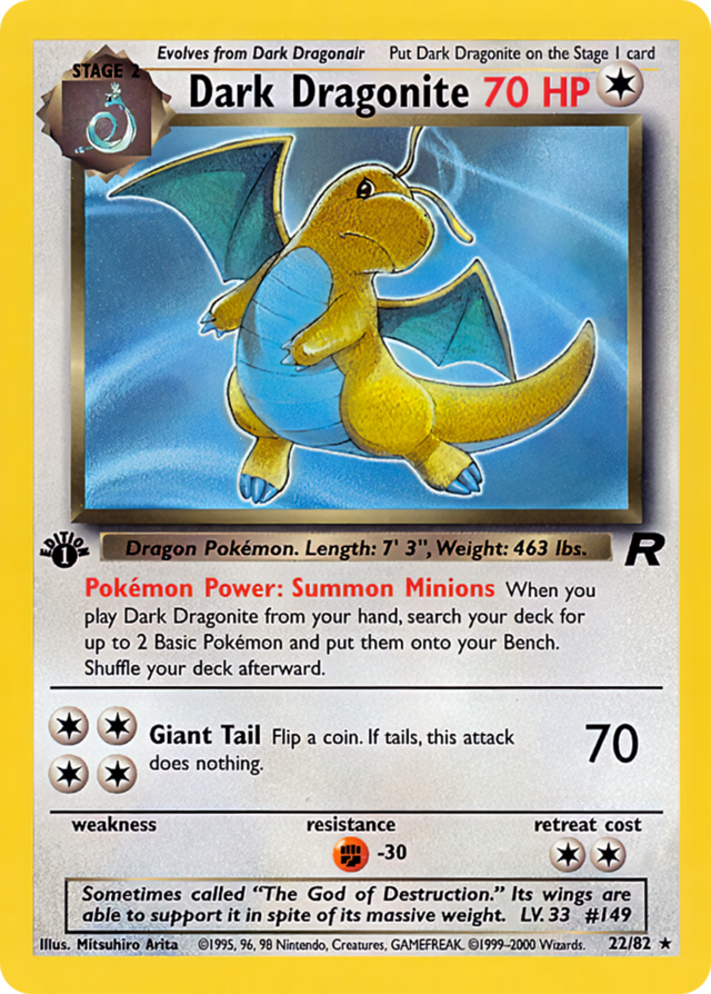Dark Dragonite (Team Rocket TCG) - WikiDex, la enciclopedia Pokémon