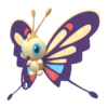 Imagen de Beautifly variocolor hembra en Pokémon Diamante Brillante y Pokémon Perla Reluciente