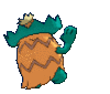 Imagen posterior de Ludicolo variocolor hembra en Pokémon X, Pokémon Y, Pokémon Rubí Omega, Pokémon Zafiro Alfa, Pokémon Sol, Pokémon Luna, Pokémon Ultrasol y Pokémon Ultraluna