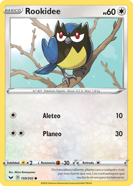 Archivo:Rookidee (Espada y Escudo TCG).png - WikiDex, la enciclopedia ...