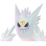 Imagen de Mega-Gengar variocolor en Pokémon: Let's Go, Pikachu! y Pokémon: Let's Go, Eevee!