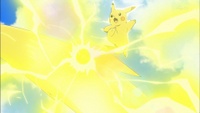 Pikachu usando Bola voltio.
