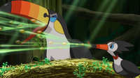 Toucannon y Trumbeak salvajes usando recurrente.