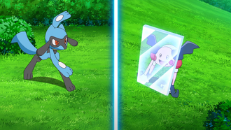 Mr. Mime de Ash usando reflejo.