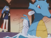 Kingdra usando agilidad.