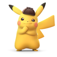 Pegatina de Detective Pikachu.