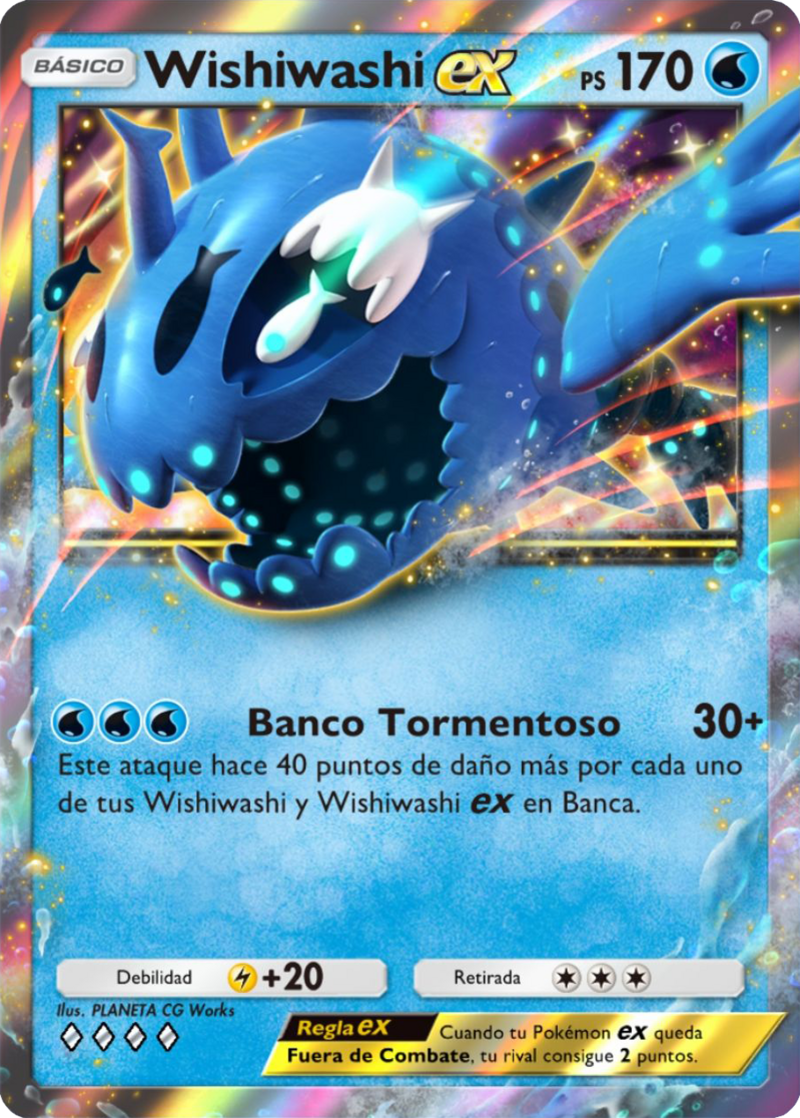 Wishiwashi ex (Guardianes Celestiales TCG Pocket) - WikiDex, la