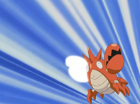 Corphish usando martillazo.