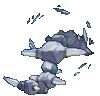 Imagen posterior de Mega-Steelix en Pokémon Rubí Omega, Pokémon Zafiro Alfa, Pokémon Sol, Pokémon Luna, Pokémon Ultrasol y Pokémon Ultraluna