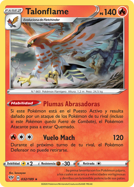Archivo:Talonflame (Oscuridad Incandescente TCG).png
