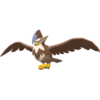 Imagen de Staraptor variocolor macho en Pokémon Diamante Brillante y Pokémon Perla Reluciente