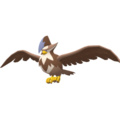 Imagen de Staraptor variocolor macho en Pokémon Diamante Brillante y Pokémon Perla Reluciente