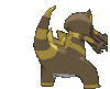 Imagen posterior de Krookodile variocolor en Pokémon X, Pokémon Y, Pokémon Rubí Omega, Pokémon Zafiro Alfa, Pokémon Sol, Pokémon Luna, Pokémon Ultrasol y Pokémon Ultraluna