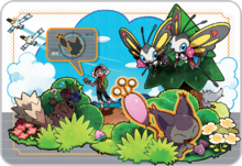 Bruno buscando un Pokémon con el DexNav.