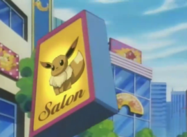 Cartel de Weedle en la Calle Tijeras.