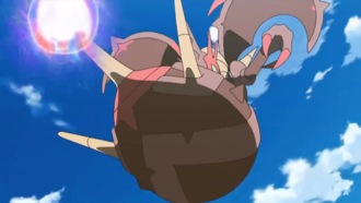 Naganadel usando pulso dragón.