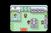 Interior de una tienda Pokémon en Pokémon Rubí, Pokémon Zafiro y Pokémon Esmeralda.