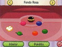 Podemos decorar los fondos con un Pokélito para atraer más Pokémon y conseguir regalos.