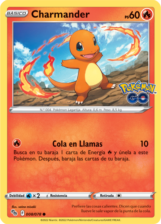 Charmander (Pokémon GO TCG) WikiDex, la enciclopedia Pokémon
