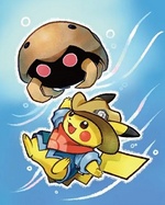 Pikachu Excavador y Kabuto