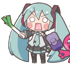 Diseño de la Fanloid llamada "Hachune Miku".