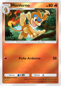 pokemon card monferno Monferno [Fire] • Pokemon Card – Mikes Game Shop main image 0