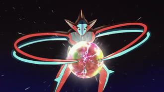 Deoxys usando psicoataque.