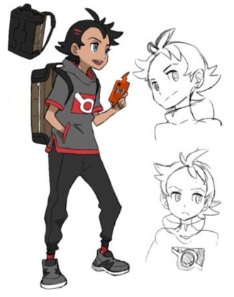 Diseño de Goh para el anime.