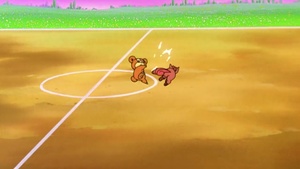 Teddiursa usando golpes furia.