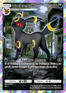 Versión de la carta en Arboleda de Eevee