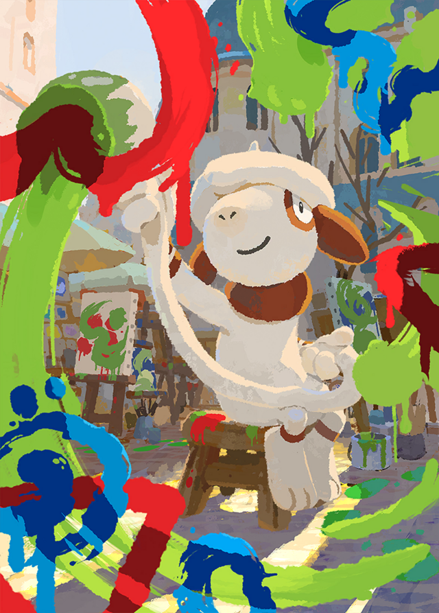 Archivo:Smeargle pintando con su cola.png - WikiDex, la enciclopedia ...