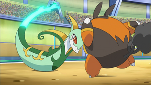 EP754 Serperior usando cola dragón.