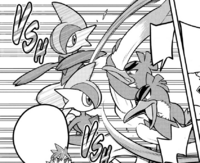 Farfetch’d usando corte furia.