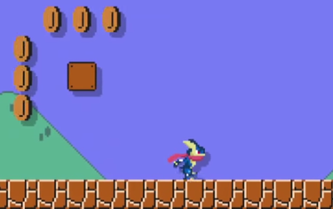 Sprite de Greninja en Super Mario Maker
