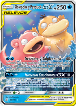 Carta de Slowpoke y Psyduck-