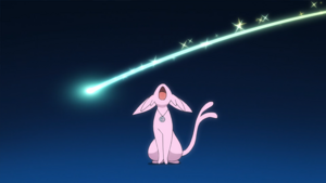 Espeon de Soleil/Sole usando Deseo.
