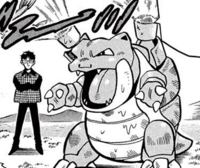 Blue y su Blastoise.
