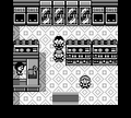 Interior de una tienda Pokémon en Pokémon Rojo y Pokémon Azul.