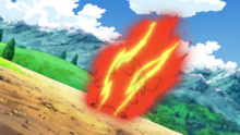 ..y como consecuencia, Pikachu de Ash se quema