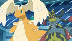 Mega-Dragonite y Mega-Lucario.