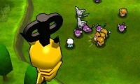 Pikachu siendo enviado a la batalla.