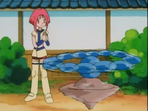 Hitmontop usando giro rápido.